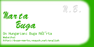 marta buga business card